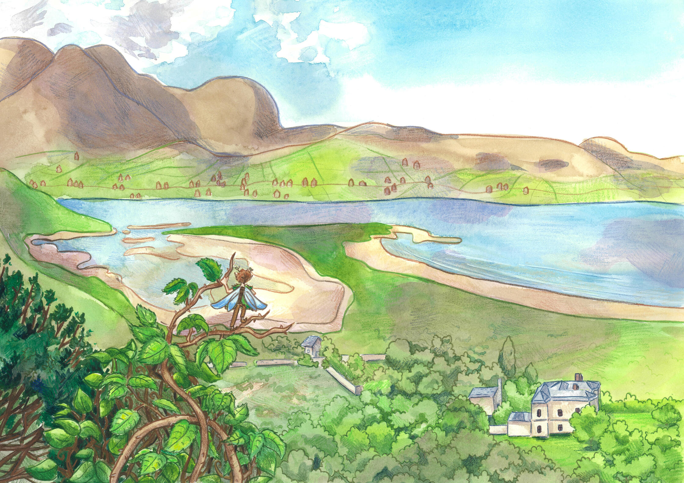 The Adventure Fairy - Entry to Bologna Children’s Bookfair Illustrators Exhibition 2026 (watercolour and pencil)