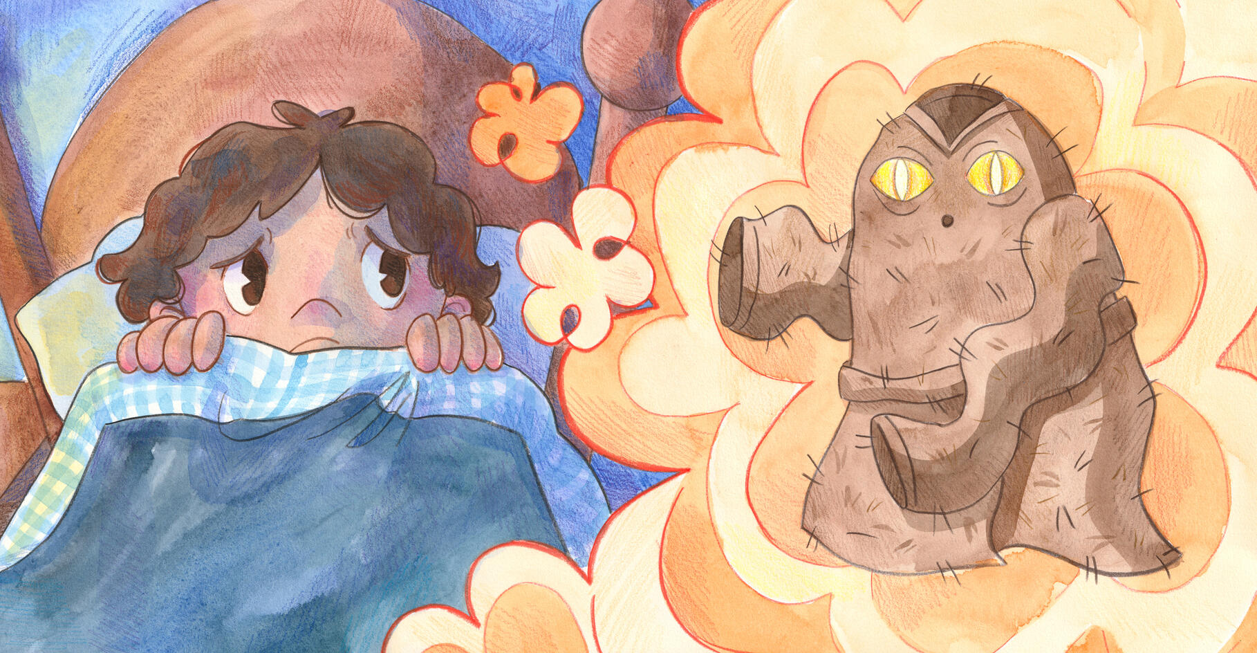Henry and the Wardrobe Monster - Full Colour Double Spread